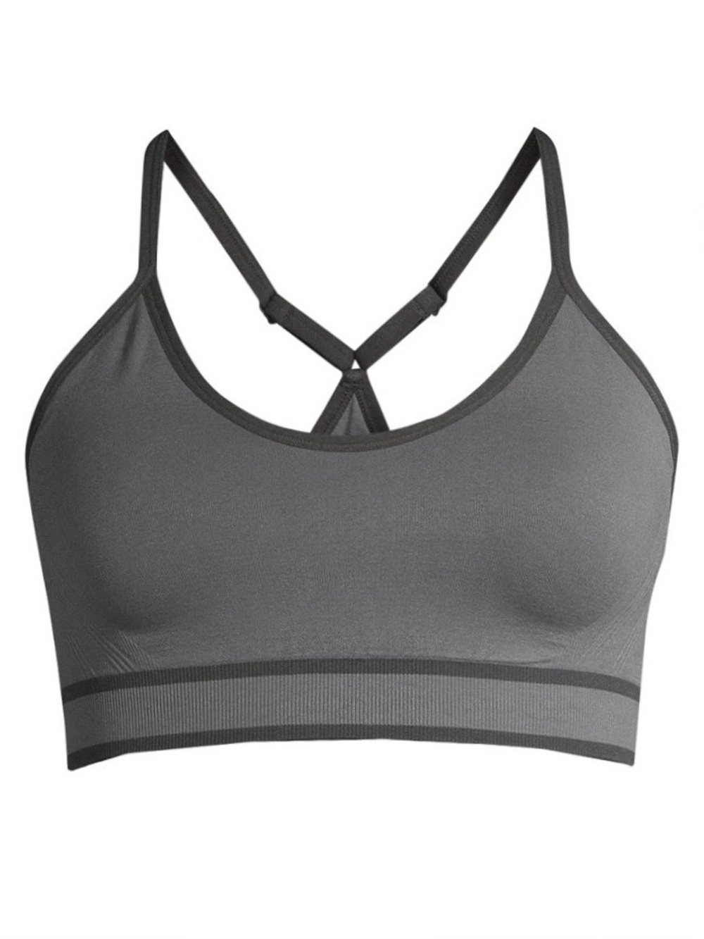 Avia Seamless Cami Sports Bra Gray NWT
